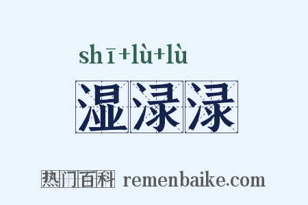湿渌渌是什么意思的图片